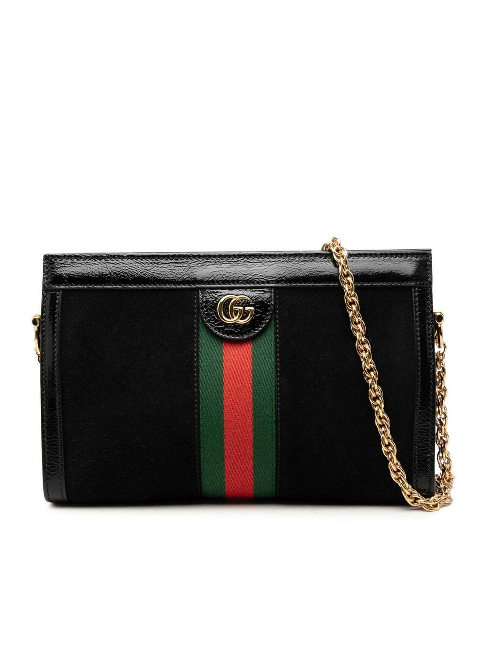 Gucci Small Suede Web Ophidia Chain #362379G87B